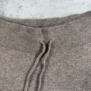 W by WORTH knit wool cashmere sweatpants mens brown pants size large